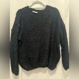Zenana Outfitters Textured Black Sweater